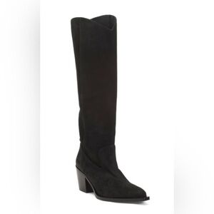 Stuart Weitzman Women's Tate Tall Western Boots in Black